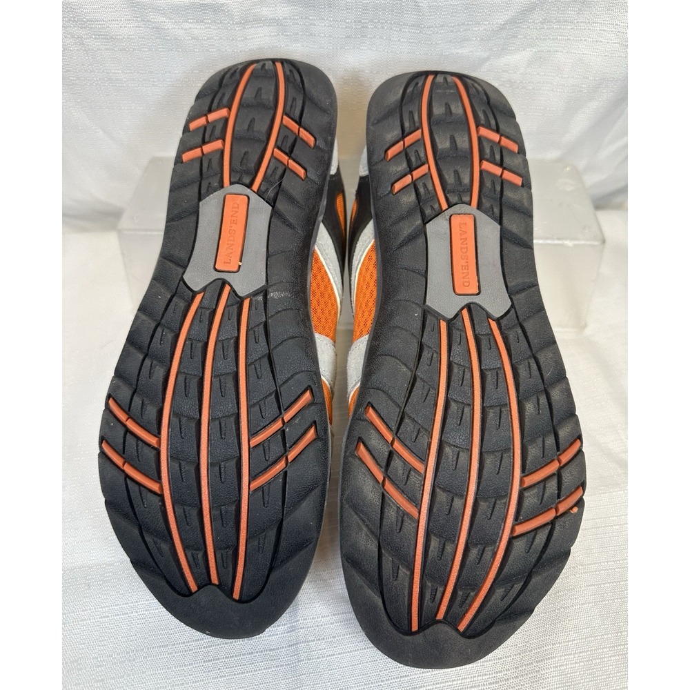 Lands End Trekker Women US 8 1/2 trail Running Shoes GrayOrange Outdoor Hiking - Picture 4 of 6